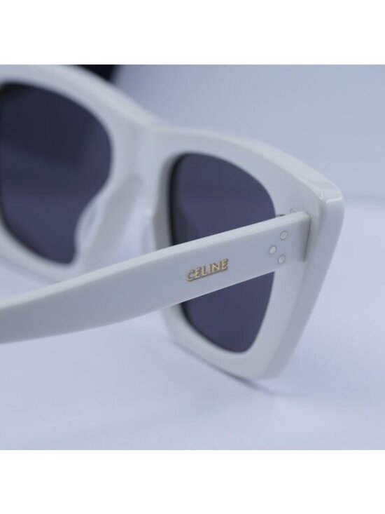 Celine CL40187I 25A Cat Eye Sunglasses - White/Dark Grey